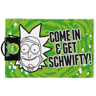 Rick And Morty Doormat - Get Schwifty